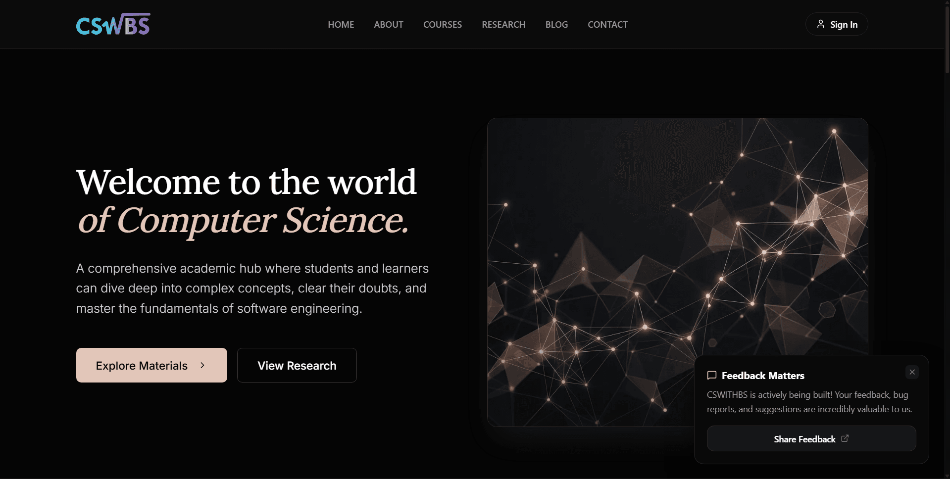 CSWITHBS Academic Platform